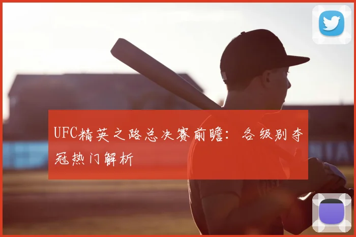 UFC精英之路总决赛前瞻:各级别夺冠热门解析
